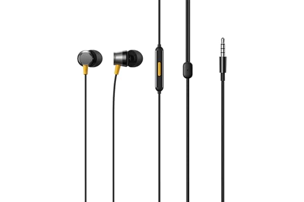 realme Buds 3 (3.5 mm) Wired in Ear Earphones with Mic (Black)