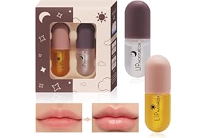 HORUILI Volumizzante Labbra, Set Lip Plumper, Lucidalabbra Trasparente, Natural Lip Enhancer & Siero per la cura delle labbra, Idrata e Riduce le Rughe, Lasciando le Labbra più piene e Idratate