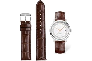 FOUUA Uhrenarmbänder Band Echtes Leder Armband Alligator Geprägte Ersatzarmbänder Armband 12 13 14 15 16 17 18 19 20 21 22 24 mm