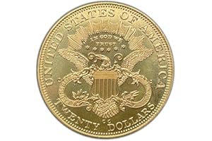 PRECIOUS & VALUABLE METALS PORQUE NO SOLO EL ORO RELUCE Replica di alta qualità della moneta storica: Stati Uniti 1891 Testa della Libertà da 20 Dollari. Realizzato in ottone.