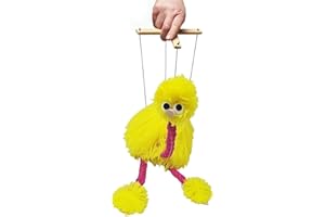 Genikeer Walking Ostrich Puppet | Funny Interactive Bird Puppet | Ostrich Puppet Strings | Plush Marionette Toy Pull String Puppet | Handmade Ostrich Marionette Puppets String Doll For Kids