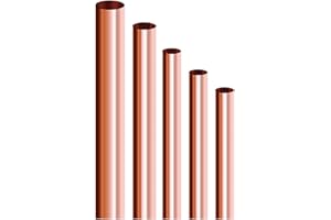 DING&NG Tubo di rame metallico, tubo di rame 99,9%, tubo di rame rame T2, per apparecchiature di conduzione termica/progetto fai-da-te, spessore parete 1 mm, lunghezza 500 mm,Diametro esterno 28 mm * 2 pezzi