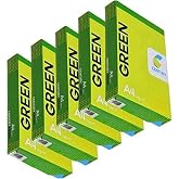 Century PACKWELL Green A4 Size Sheet 70 GSM Blank (Unru...