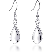 Orecchini Pendenti In Argento 925 Con Zirconi Cubici: Design A Doppio Ritorto Lineare, Ipoallergenici - 5