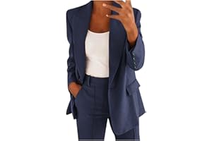 KOBILEE Tailleur Pantalone da Donna Pantaloni e Giacca Ufficio e Lavoro Completa Tailleur Pantalone Eleganti da Cerimonia Estivo Completo Tailleur Curvy Taglie Forti Due Pezzi Tuta Blazer