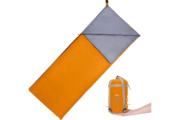 Lixada Sac de Couchage pour Une Personne 3 Saisons léger et Chaud, Utilisation en intérieur et en extérieur pour Enfants, Adolescents et Adultes pour la randonnée, Le Camping et la randonnée