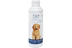 Pet Love Shampoo Professionale per Cani a Manto Lungo – Azione Detergente e Igienizzante –Senza Profumo e Coloranti - 250 ml