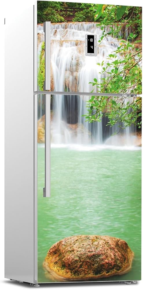 Tilki Dünyası Buzdolabı Kapağı Kaplama Sticker 0168