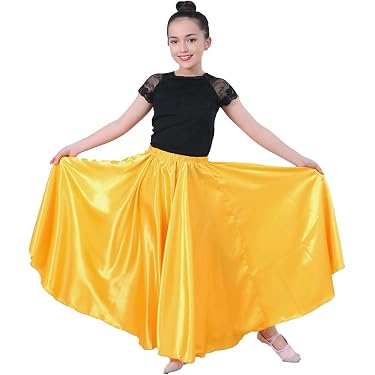 Jupe Danse Mousseline Fille 3-12 Ans | Jupe Courte Élastique Spectacle