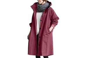 FunAloe Coats For Women Uk Womens Trench Long Jackets Womens Lightweight Womens Rain Windbreaker Jacket Women Casual Women Climbing Outdoor Hooded Anoraks Autumn Outerwear Cardigan
