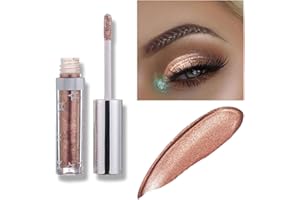 ALLBESTAYE Allbesta Fard à paupières longue durée Liquide Maquillage Métaux chatoyants Stylo brillant Ombre à paupières imperméable