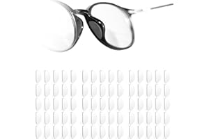ZHITENG 30 Pares Almohadillas de Nariz Adhesivas, Delgado Almohadillas Gafas Nariz, Antideslizantes Almohadilla Gafas Naselli per Occhiali Silicone para Anteojos de Sol (Forma de D, Transparente)