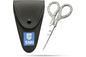 SMI 4 pouces - Ciseaux à Broder Professionnel Ciseaux à Coudre Ciseaux au Point de Croix, Acier Inoxydable - Art Bricolage