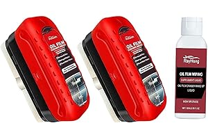 KWJNH Planche de nettoyage de verre, revêtement de verre pour pare-brise, dissolvant de film d'huile de verre de voiture, brosse de nettoyage anti-brouillard et anti-pluie, améliore la clarté et la