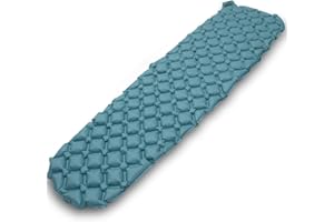 qeedo Light Pad materassino campeggio, gonfiable, leggero, ridotte, incl. sacco ad aria