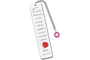 HZBLAZ Enseignante Marque-Pages Noël Enseignants Jour Apprécier Cadeaux Femme Merci Souvenir Anniversaire Retraite Apprécier Formidable Professeure Action de Grâce Livre Accessoire