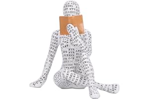 XIAOMAGG Modern Reader Sculpture Desk Bookshelf Decorations,Office Aesthetic Decor,Placed in Apartment Living Room Table,Halloween Thanksgiving (Hands on The Ground)