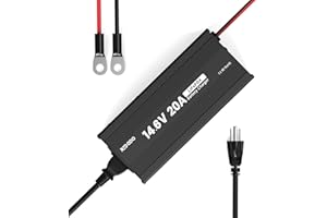 Redodo 14.6V 20A Lifepo4 Cargador de Batería para Baterías Litio Hierro Fosfato, Carga Rápida, Alta Eficiencia de Carga, Diseñado para Cargar Baterías LiFePO4 en Ciclo Profundo