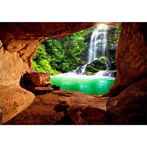 Fototapete Wasserfall 352 x 250 cm – Vliestapete – Wandtapete – Vlies Phototapete – Wand – Wandbilder XXL – !!! 100% MADE IN GERMANY !!! Runa Tapete 9071011c - 6