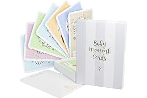 COZY HEDGEHOG 40 Milestone Baby Cards & Gift Box – Baby Shower Gifts for New Parents, Pregnancy Gift, & Monthly Baby Age Cards – Unisex Baby Girl or Boy Photography Prop