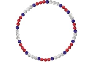 loghohu Baseball Necklaces for Boys Baseball Necklace Beads Baseball Drip Bling Baseball Necklace Diamond Rhinestone Discoball Baseball Dirp Accessories Baseball Chain for Baseball Team Lovers