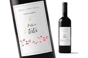 MELILO Etiquette de bouteille annonce surprise (Future tata)