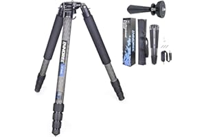 INNOREL NT364C Treppiede a Ciotola in Carbonio 160cm, Carico Massimo 25kg, Tubo Massimo 36mm 4 Sezioni,con 65mm Adattatore per Ciotola/Borsa,Treppiedi Professionale Impieghi Gravosi Ultra Stabile
