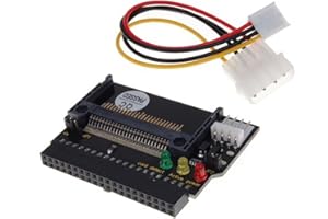 WINOMO double Compact Flash CF j'ai donné l'évolution de l'adaptateur de disque dur IDE 3.5 pouces avec 3 LED (noir)