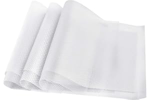 HAUSPROFI Maty do lodówki, maty do lodówki, EVA, antybakteryjne, antypoślizgowe wkładki do szafek, do szuflad kuchennych, maty do półek, wodoodporne, zmywalne, 29 x 45 cm, białe, 6 szt