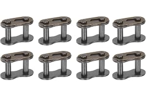 QUARKZMAN 8 st 10B-1 rullkedjelänkar 15,875 mm kolstålsteg, masterlänk för 10B-1 kedja