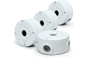 BILIPLE Scatola Di Giunzione Per Telecamera 4 Pezzi Emisferica Scatola di giunzione Staffa di Montaggio Supporto Universale Della Scatola Scatole di del Cavo del Montaggio per Esterno Telecamera