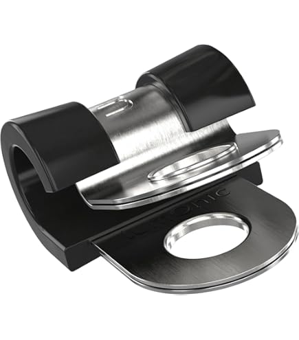 Lumonic 10x 5mm buisklemmen met rubber inlage roestvrij staal V2A I kabelklemmen voor schroeven I slangklem 5mm, buisklemmen, bevestigingsklem 5mm, buissteun