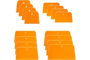 HUAZIZ 16 Pezzi Spatola da Pittore in Plastica Stucco, Auto Giapponese Set di Spatole, Spatola da Pittore Spatola di Superficie Set di Spatole, per L'applicazione di Stucchi Smalti Sigillanti Vernice