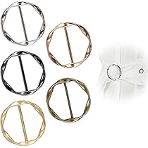 KQDRAVINE 7 Stück Metall T Shirt Clip, Elegante Damenbrosche, Damen Metall T Shirt Clip, Zarte Schnalle, zum Einfassen von T Shirt Säumen, zum Verhindern des Verrutschens von Säumen