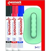 Penmark Beyaz Tahta Kalemi 3'l&uuml; Set ve Silgi