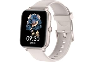 UMAWANGFIT Smartwatch Herren Damen, 1.85" HD Intelligente Uhr mit Bluetooth-Anruf, 130+ Sportmodi Fitnessuhr mit Herzfrequenz/Schlafmonitor/Schrittzähler, IP68 Wasserdicht Fitness Tracker für Android iOS