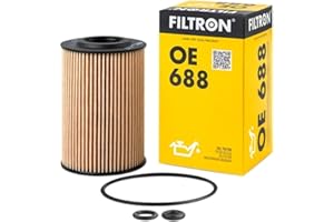 FILTRON OE 688 Filtr Oleju do Samochodów, Usuwa Zanieczyszczenia z Oleju Silnikowego, Ochrona Silnika, Okrągły Kształt