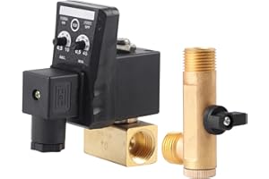 MARVELLOUS Válvula de drenaje de tiempo - G1/2 DN15 Válvula de drenaje temporal electrónica automática para la gestión del condensado del compresor de aire(230V)