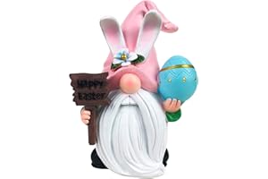 ‎TETSMG TETSMG Gartendeko für Draußen | Gartenfigur Gartendeko Figuren Osterdeko Osterhase Gartenzwerge Gartenfiguren aus Kunstharz Gartenwichtel | Gartenfiguren für Außen