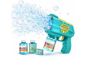 Pistolet do baniek mydlanych dla dzieci i dorosłych - do automatycznego tworzenia baniek & pistolet - z zbiornikiem - maszyna do baniek mydlanych na ślub i urodziny
