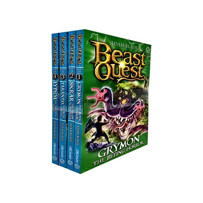 Buy Beast Quest Series 21 Collection 4 Books Set Pack By Adam Blade
