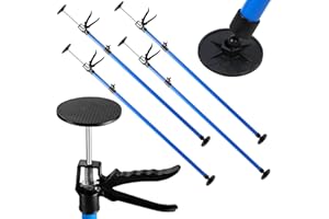 Ansobea 8er Set Deckenstütze,Zargenspanner höhenverstellbar Montagestütze 115-290cm,teleskopstützen 50 kg Tragkraft, Montagestütze für Werkstatt, Atelier, Malerarbeiten