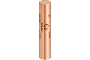 PATIKIL Red Copper Stick, 0.4x2" Cu Density Stick High Density Element Rod Unique Metal Round Periodic Table of Elements Collections Lab Experiment Teacher Scientific Classes