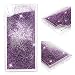 Produktbild ToneSun Handyhülle Sony Xperia L1 HülleSequins Sparkle Flüssig Liquid Crystal Shiny Fließen CaseQuicksand Clear Bling Stars Schutzhülle in Lila