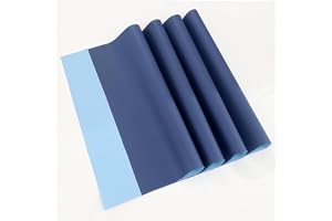 Red Dot Gift Pack of 20 Sheets Wrapping Paper 57x57cm, Double Face Flower Wrap Paper Waterproof Floral Bouquet Packing Paper DIY Craft Packing (22# BLUE + NAVY)