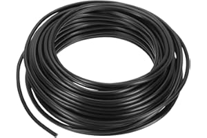 PATIKIL 12.6m Basteldraht 3mm x 41ft Bonsai-Trainingsdraht, Blumendraht Stiele eloxiertes Aluminium Baumdraht zur Fixierung von Gartenzweigen, Schwarz