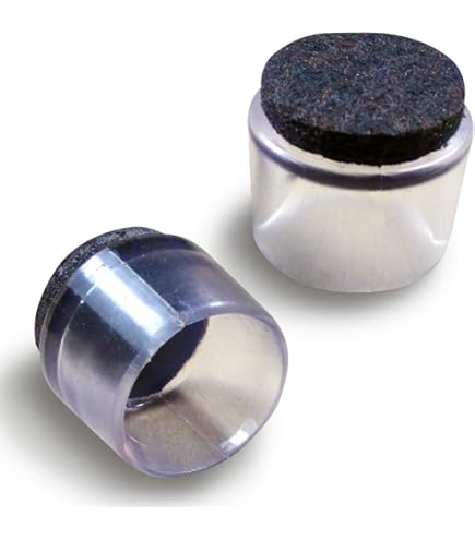 Puntali Protettivi Con Feltro Per Gambe Mobili - 32 Pezzi, &Oslash; 11-12mm, Trasparenti