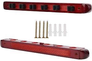 Väggmonterat trä biljard pool Cue rack 6 pinnar hängande hållare biljard tillbehör biljard tillbehör