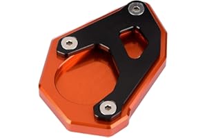 ‎VOBOR VOBOR Motorrad Seitenständer Unterlage,Orange CNC-Stütze Seitenständer Verbreiterung Modeer für KTM 1050 1190 1290 Adventure Super