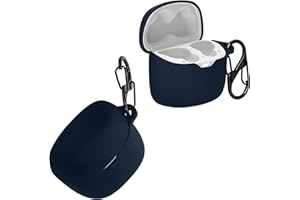 kwmobile Etui kompatybilne z JBL Tune Flex etui - etui na słuchawki - etui silikonowe TPU - etui ochronne w kolorze ciemnoniebieskim